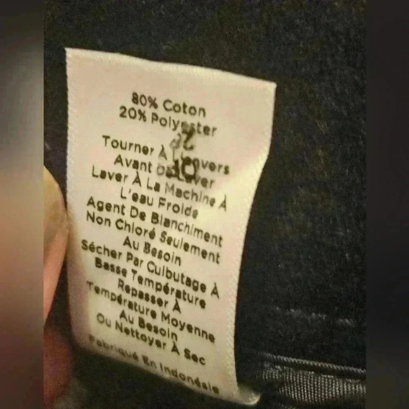 Talbots Hampshire Black Velveteen Flat Front Straight Leg Ankle Pants Plus 18W - Picture 15 of 15